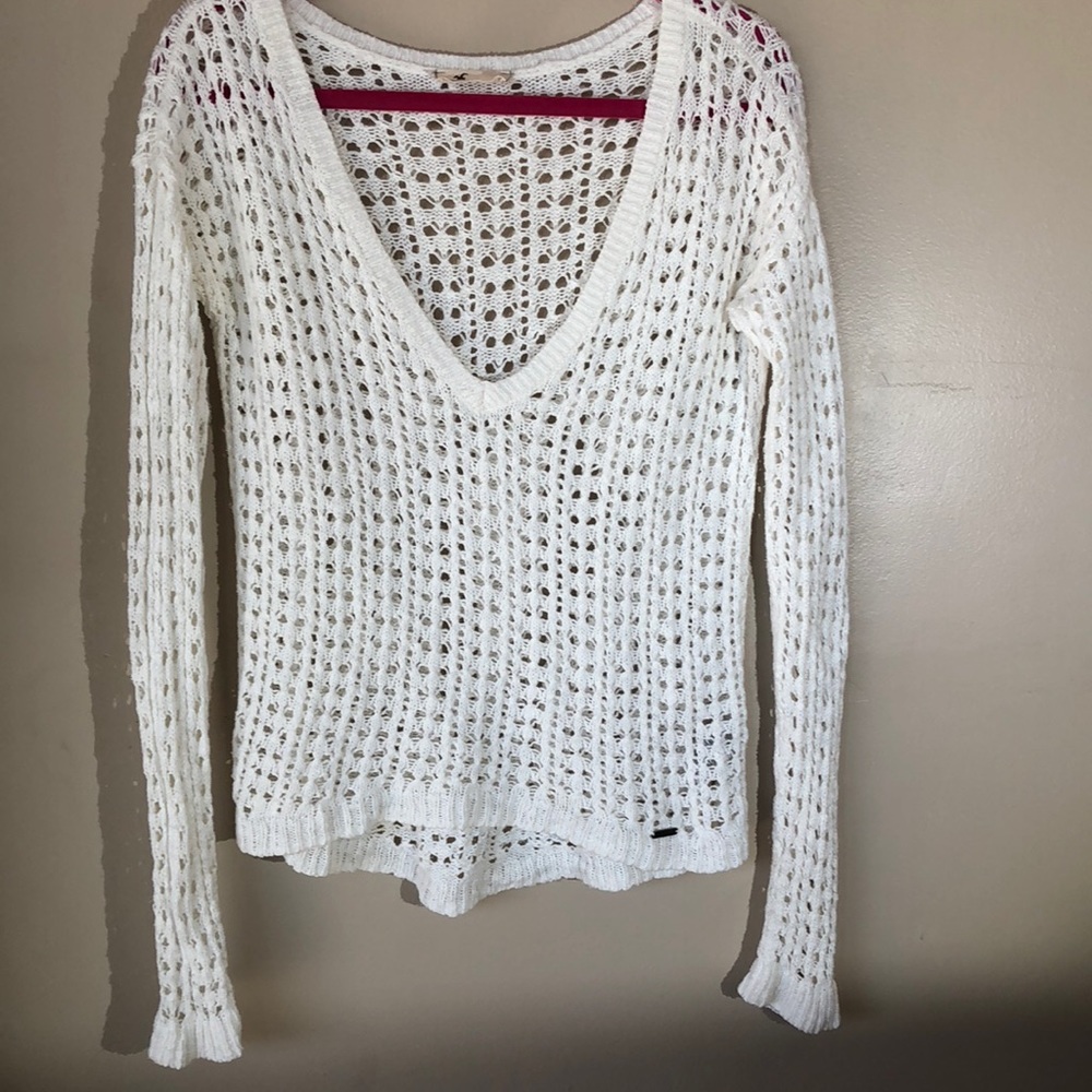 Cute Oversized Hollister sweater T-shirt ❄️